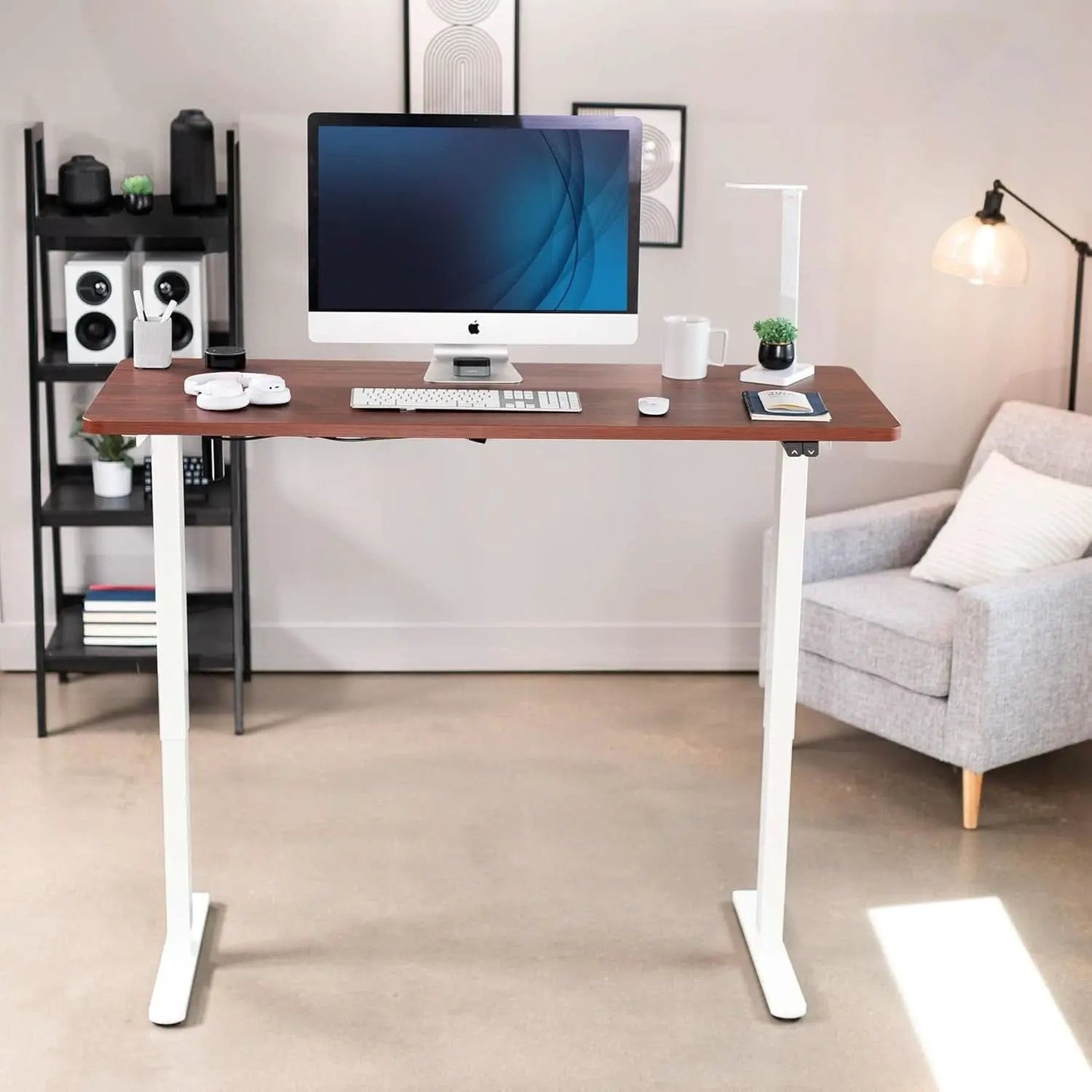 60 Inch Electric Height Adjustable Desk For Home Office from PriceLows™