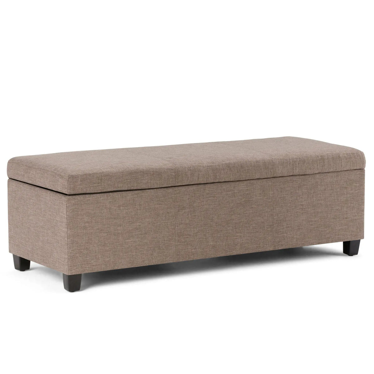 Storage Ottoman Bench | Solid Wood Frame | High Density Foam