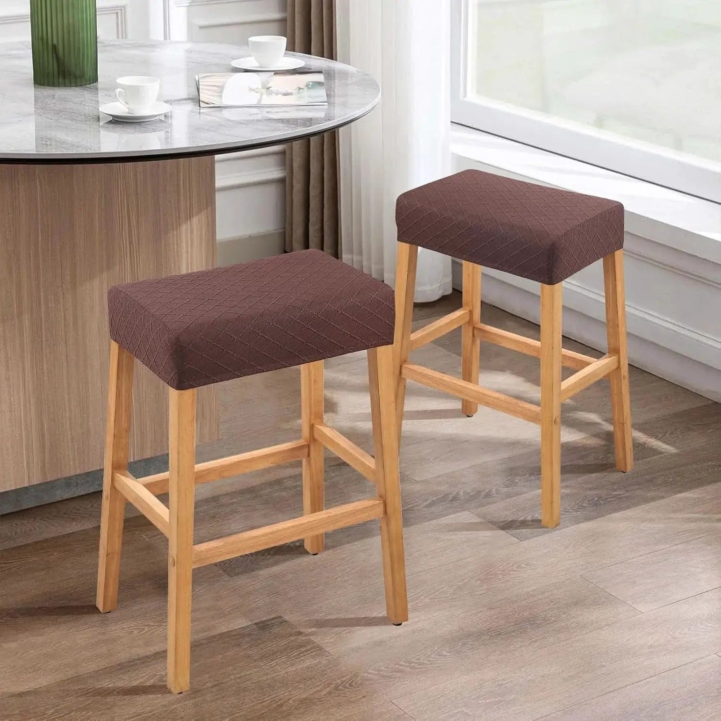 Rectangular Waterproof Stretch Bar Stool Covers 2 Pack from PriceLows™
