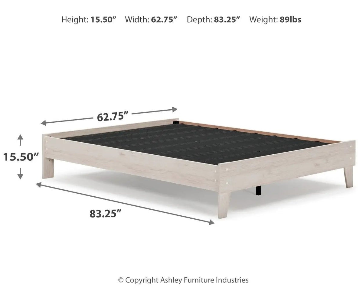 Socalle Platform Bed | Space-Saving Design | Clean-Lined Profile | Contemporary Style