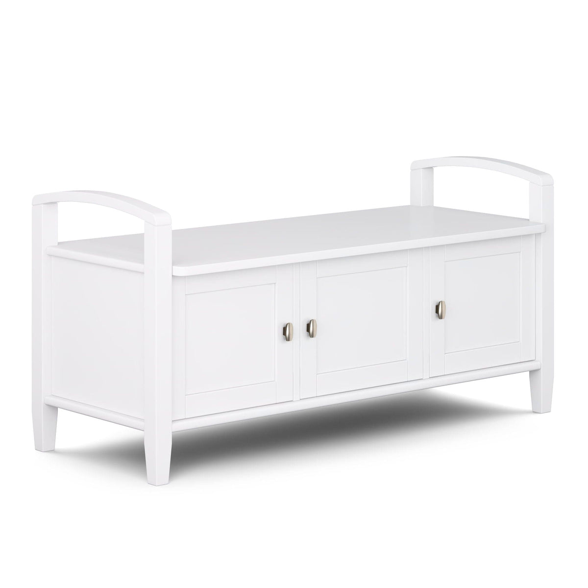 Warm Shaker Handcrafted Entryway Storage Bench | 2 Pieces | Solid Wood | Home