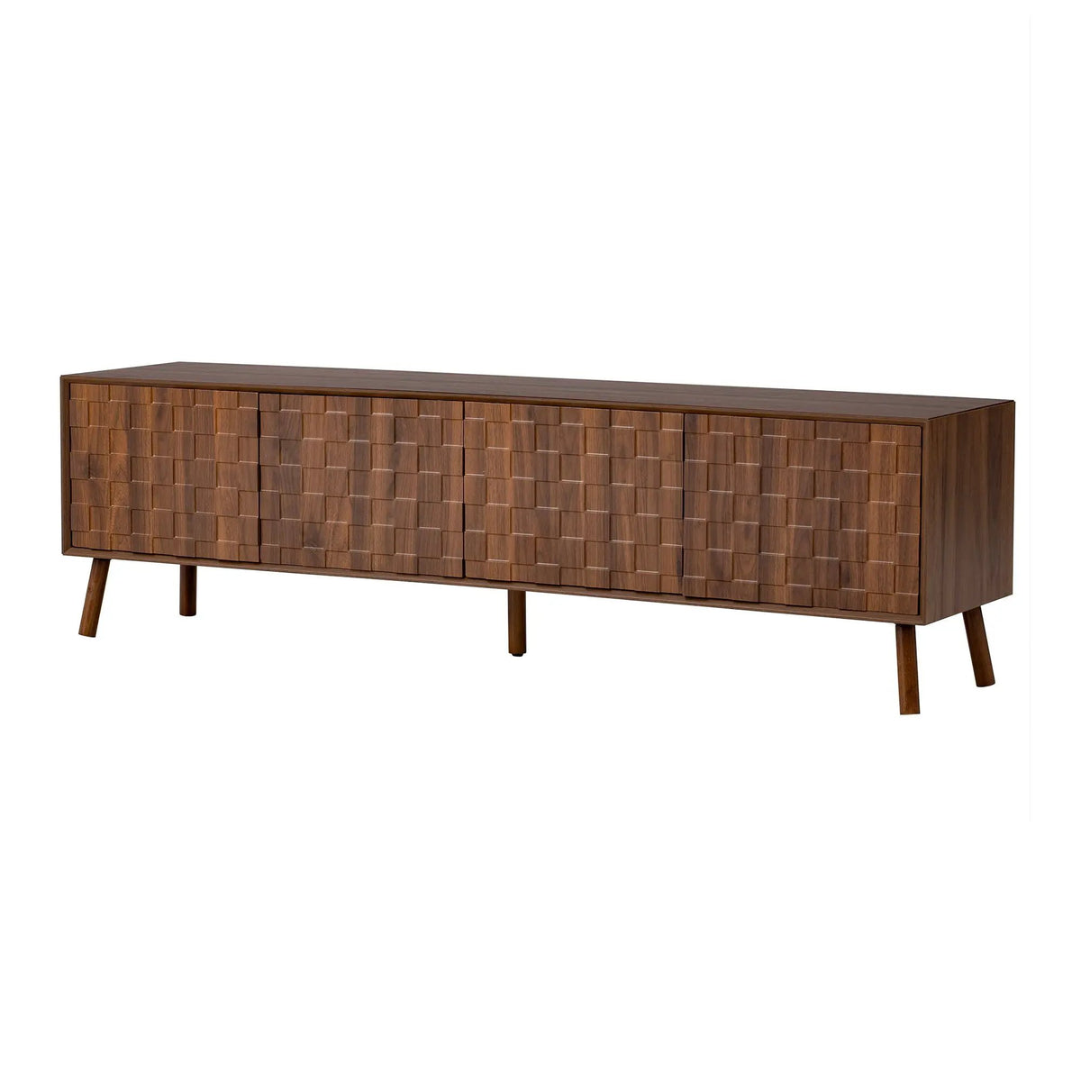TV Stand | Soft Closing Hinges | Cable Management | Walnut