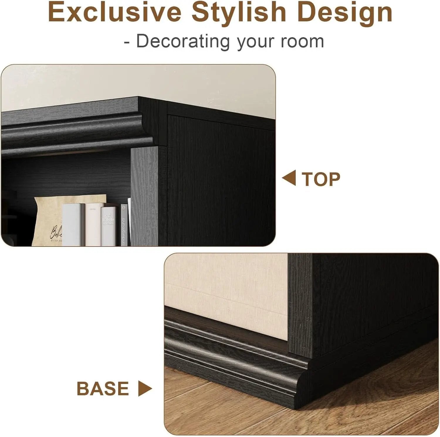 28 Inch Wide Tall Bookcase With Six Tiers For Home Office Storage For Living Room Organization from PriceLows™