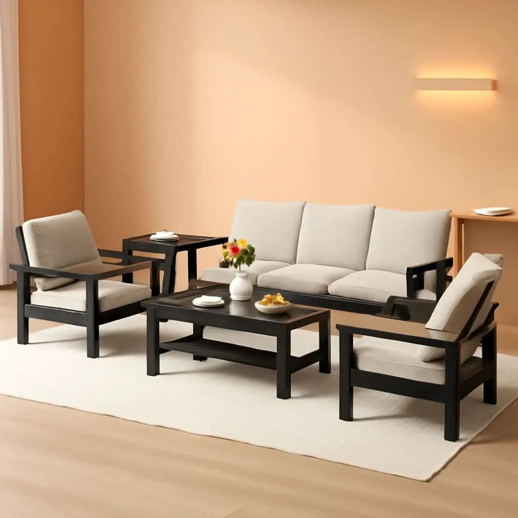 HDPE Outdoor Patio Furniture Set 7 Piece All Weather from PriceLows™