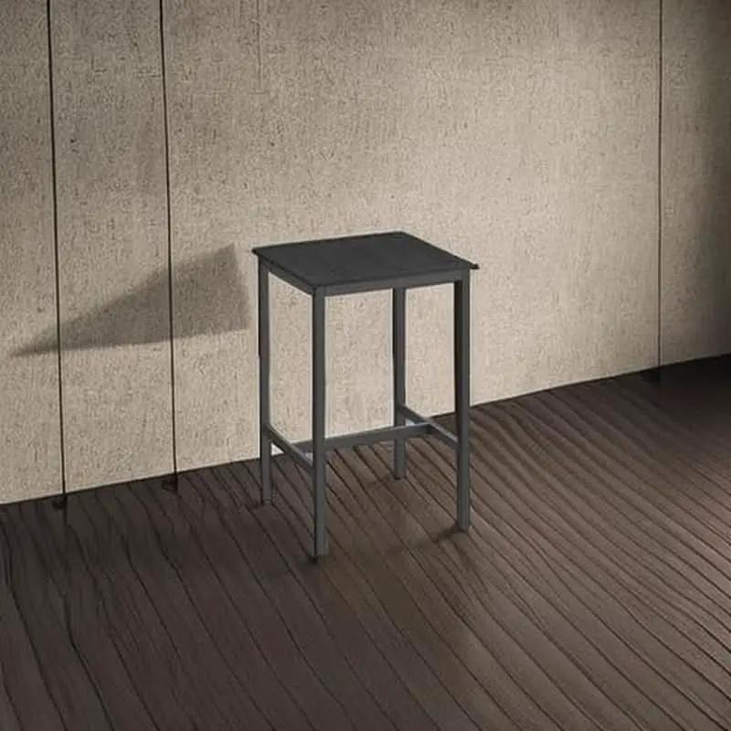 Bar Table 23.6Inch Ebony Black Industrial Grade Durable from PriceLows™