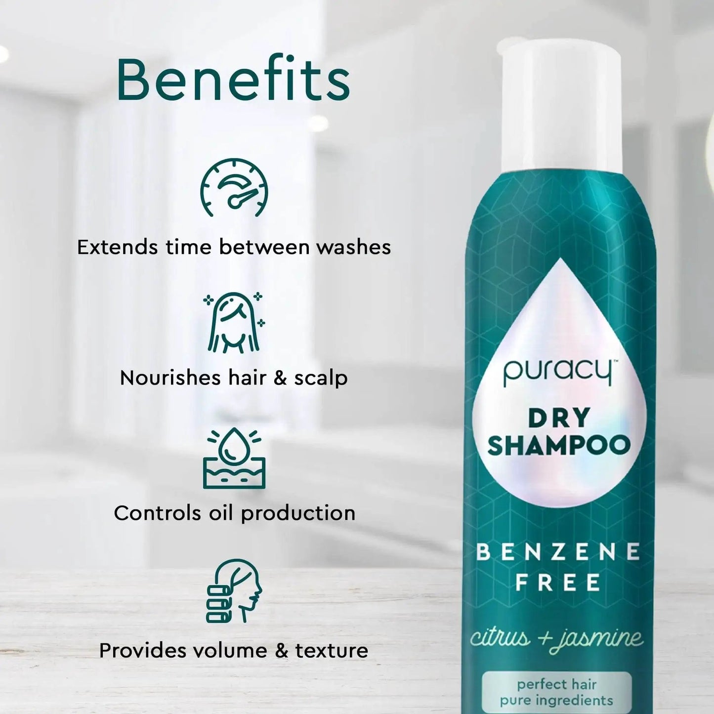 Dry Shampoo (Benzene & Silicone-Free, Color-Safe) from PriceLows™