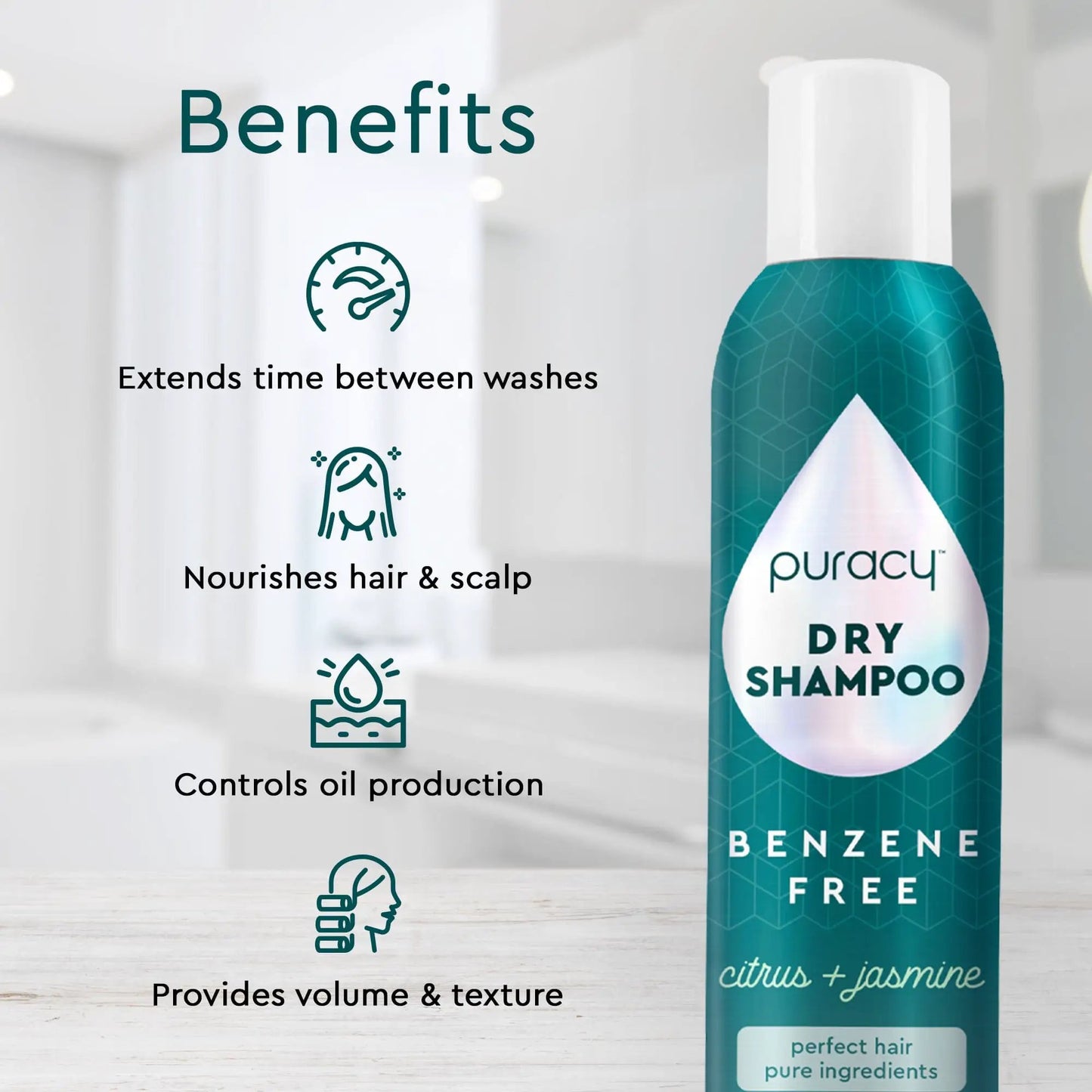 Dry Shampoo (Benzene & Silicone-Free, Color-Safe) from PriceLows™