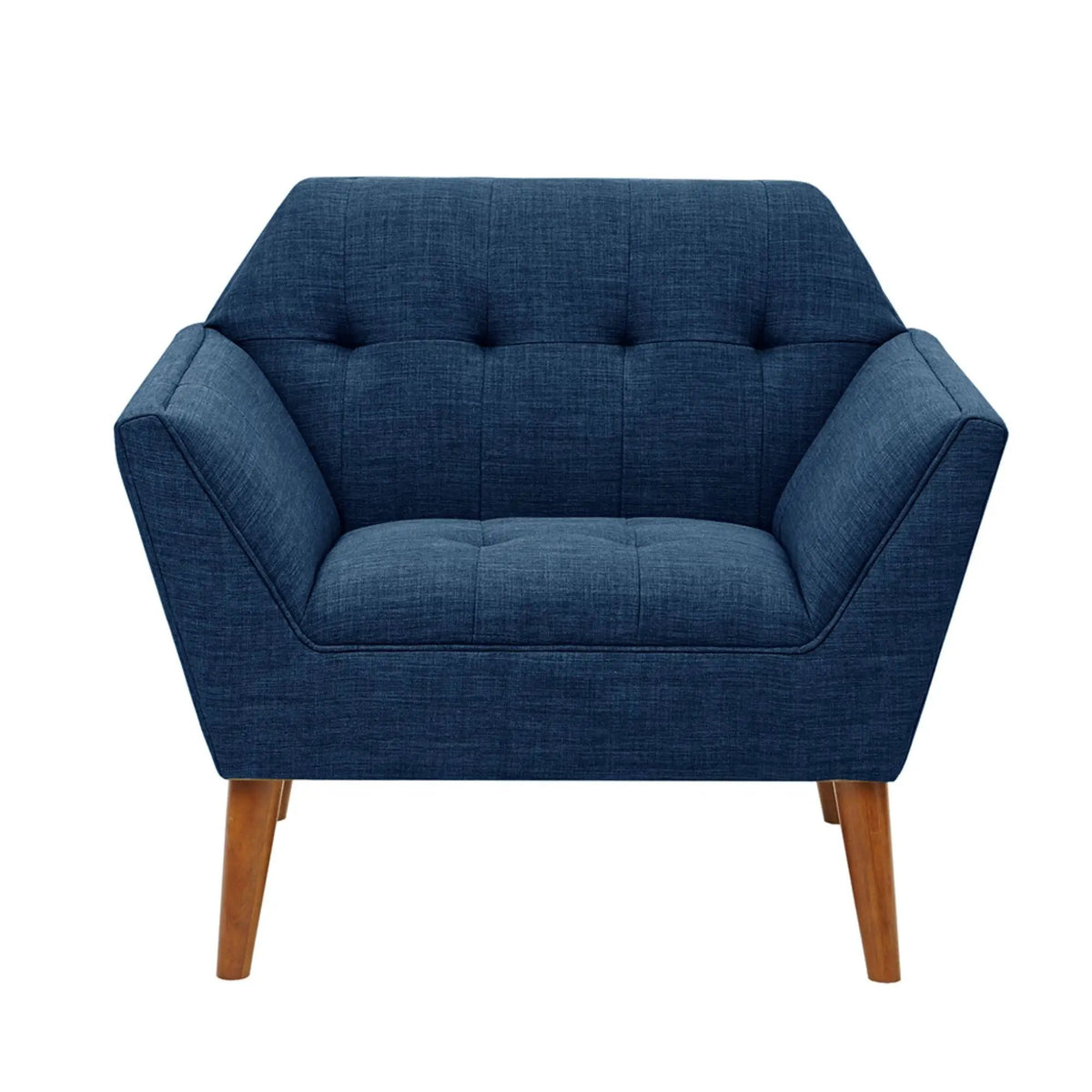 Modern Lounge Chair | Button Tufting | Mid-Century Design | Comfortable Armrests