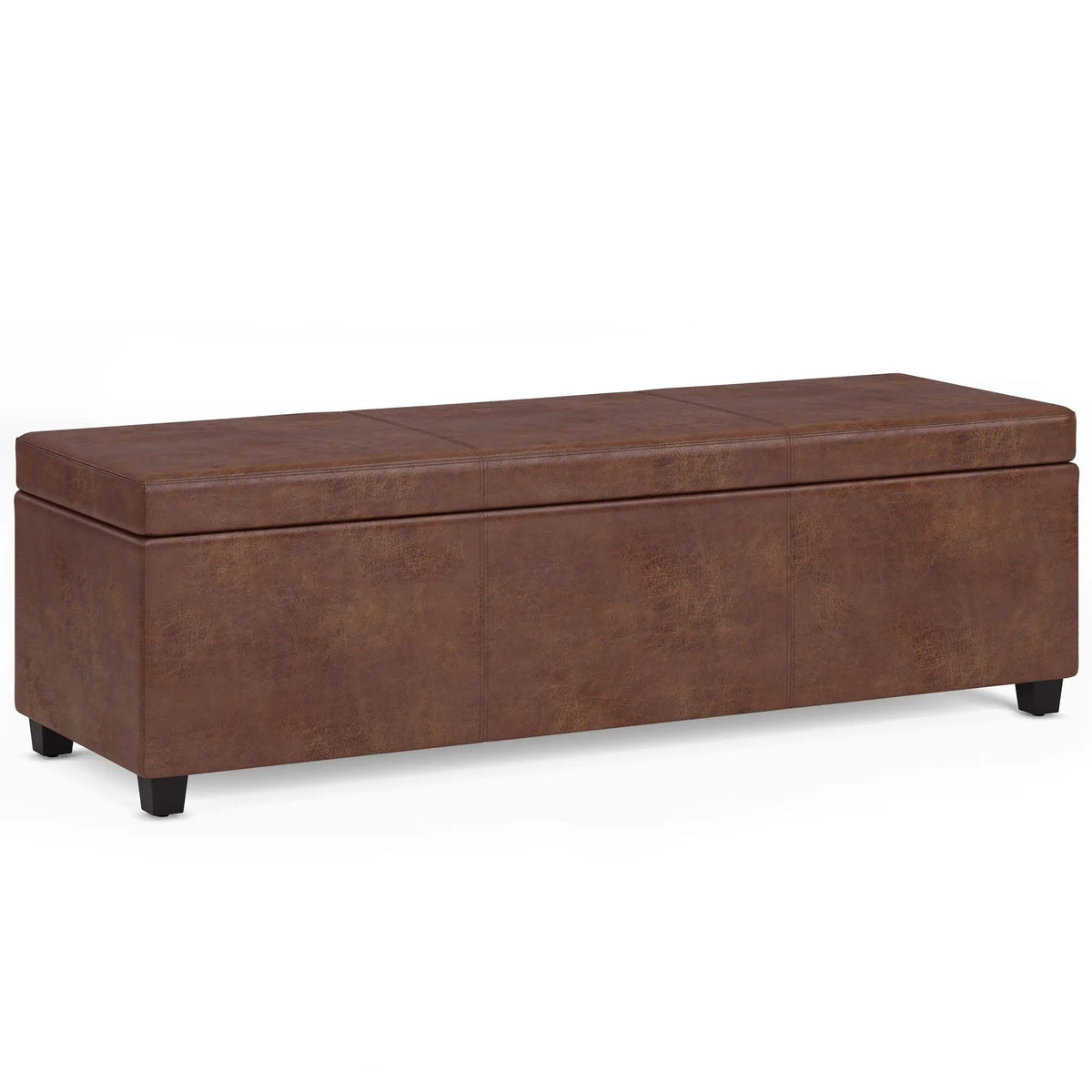 Storage Ottoman Bench | Solid Wood Frame | High Density Foam