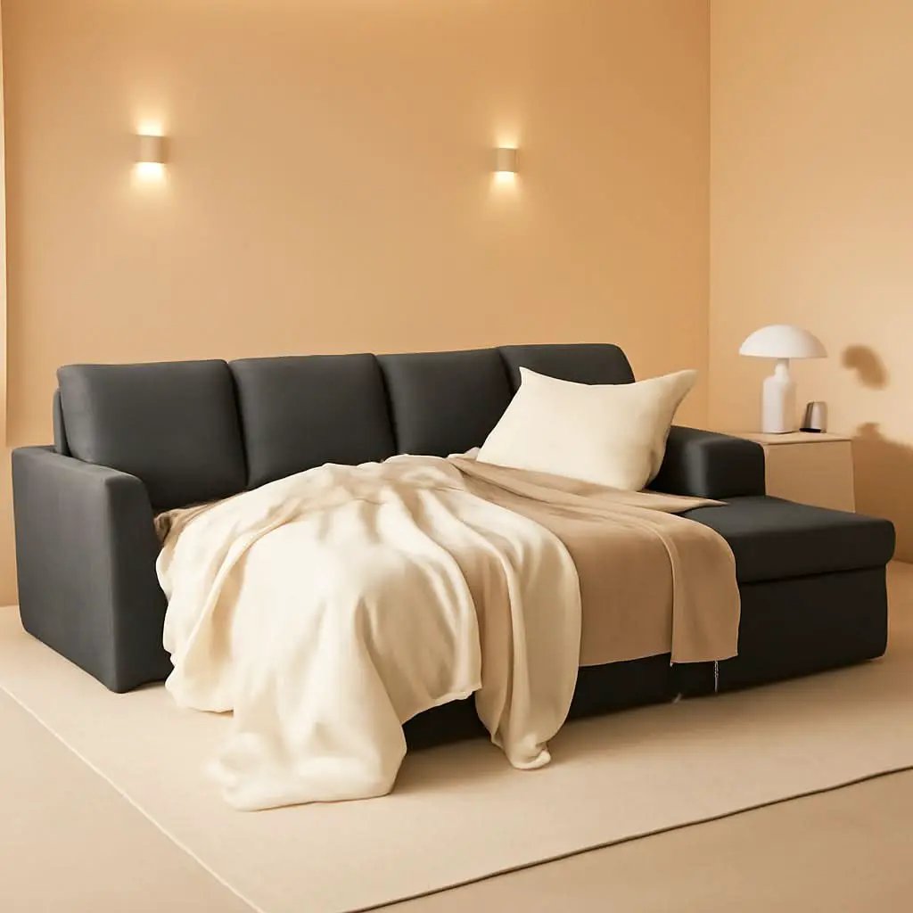 Oversized L Shaped Sleeper Sectional Sofa With Storage from PriceLows™