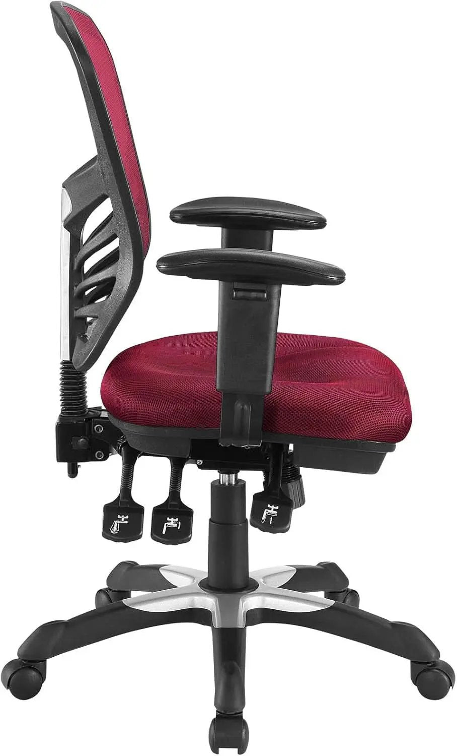 Articulate Ergonomic Red Mesh Office Chair with Adjustable Support from PriceLows™