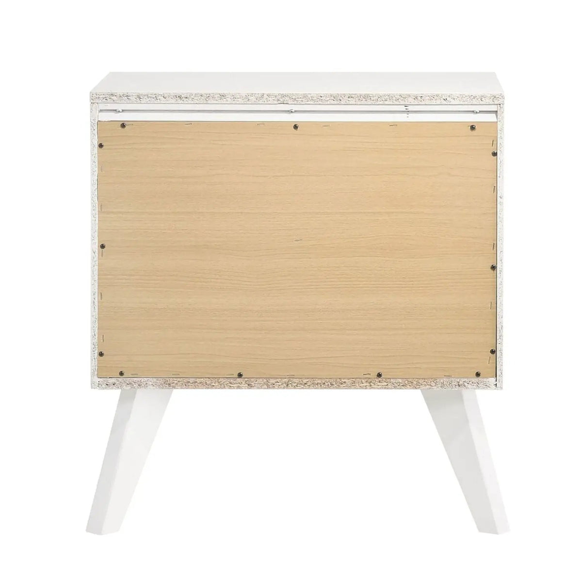 Contemporary Bed Set | Solid Wood Frame | Wave Texture Panels