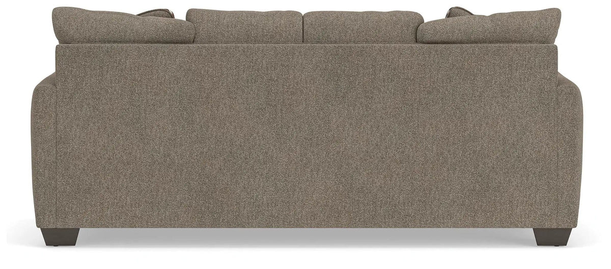 Triston-Peaks Queen Sofa Sleeper | 90 x 38 x 38 in | Steel & Wood | Suede