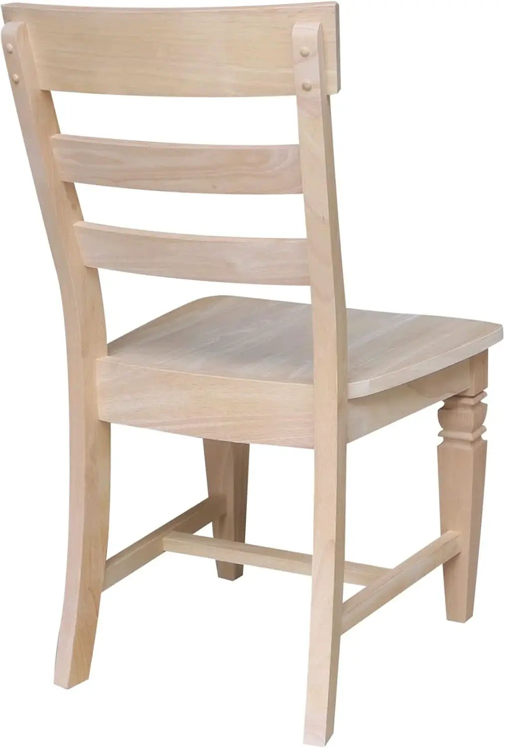 Two Java Dining Chairs Unfinished Parawood 225 Lb Capacity from PriceLows™