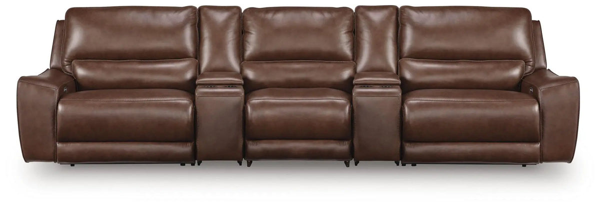 DeepWakes Power Reclining Sectional | Chaise Included | Ultra-Stylish Design | 130 Inch Length