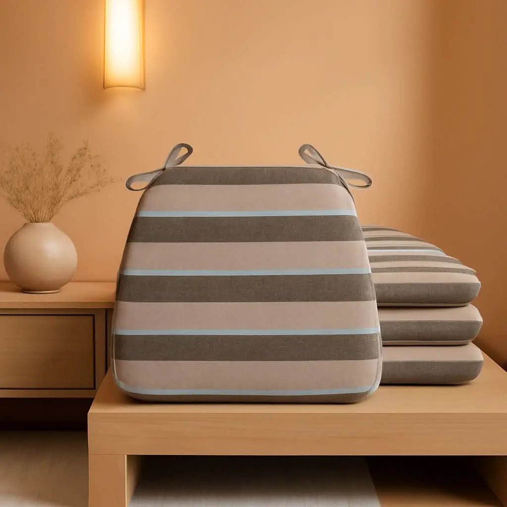 D Shaped Chair Cushions 2 Inch Thick 17 by 16 4 Pack from PriceLows™