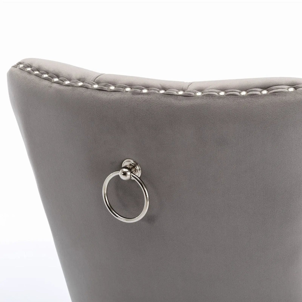 Dining Chair | Tufted Upholstery | Stainless Steel Legs | Set Of 2