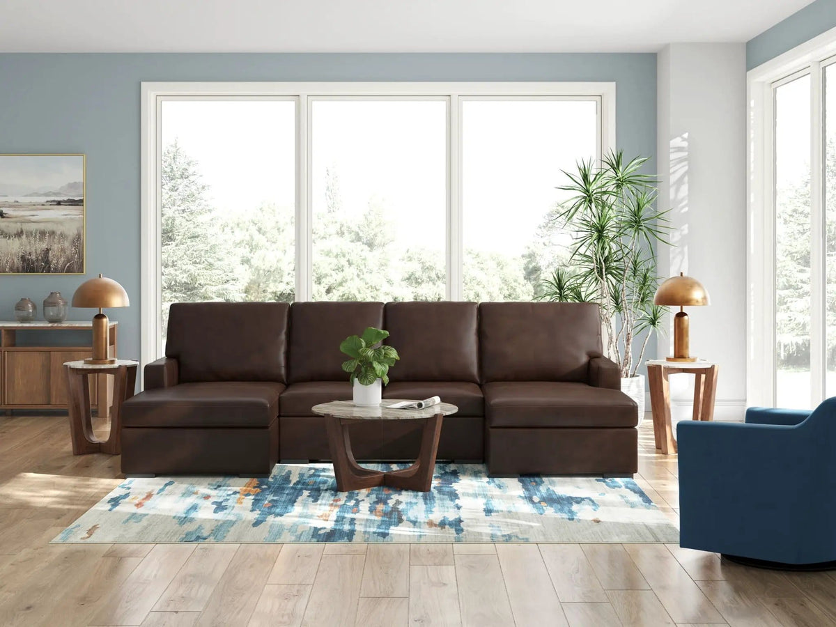 McDowlan Sectional | 3 Pieces | Faux Leather | Living Room