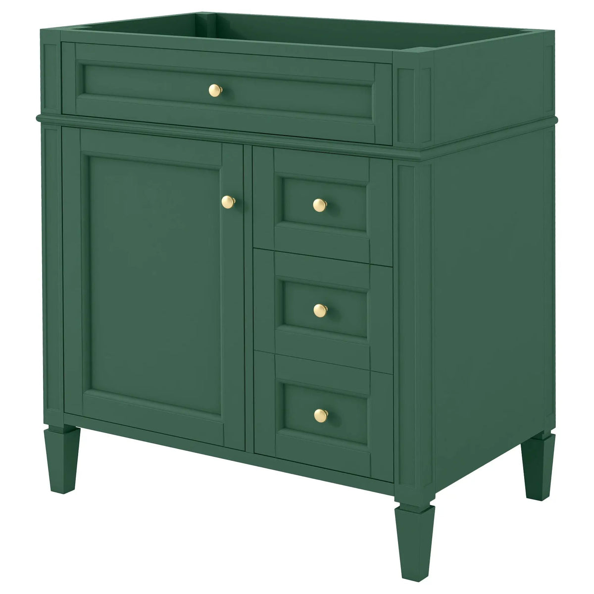 Bathroom Vanity | 3 Drawers | Blue Finish | Tip Out