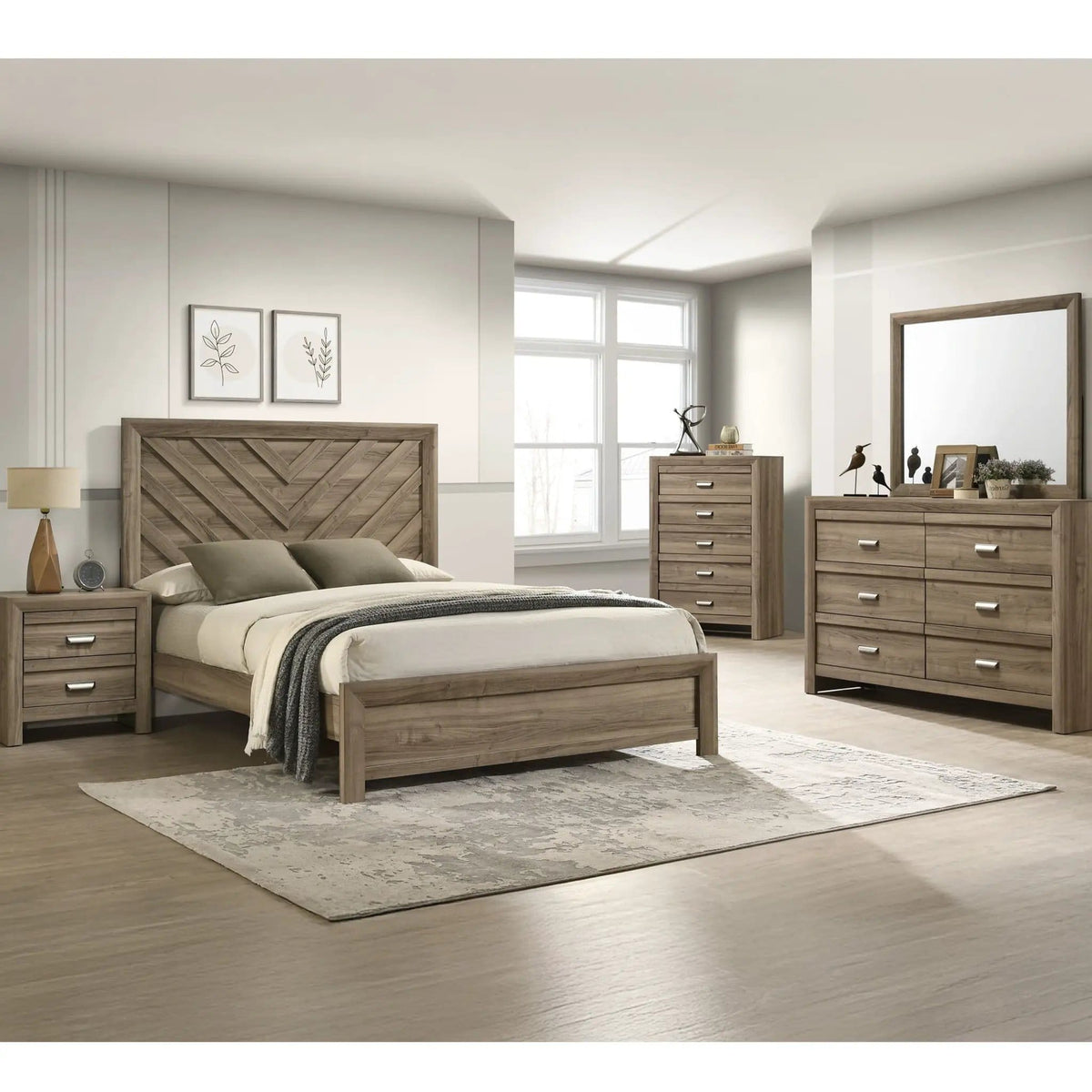 6 Drawers Storage Dresser, Bedroom Furniture Light | 57.8 x 15.9 x 37.8 in | Metal & Wood | Brown