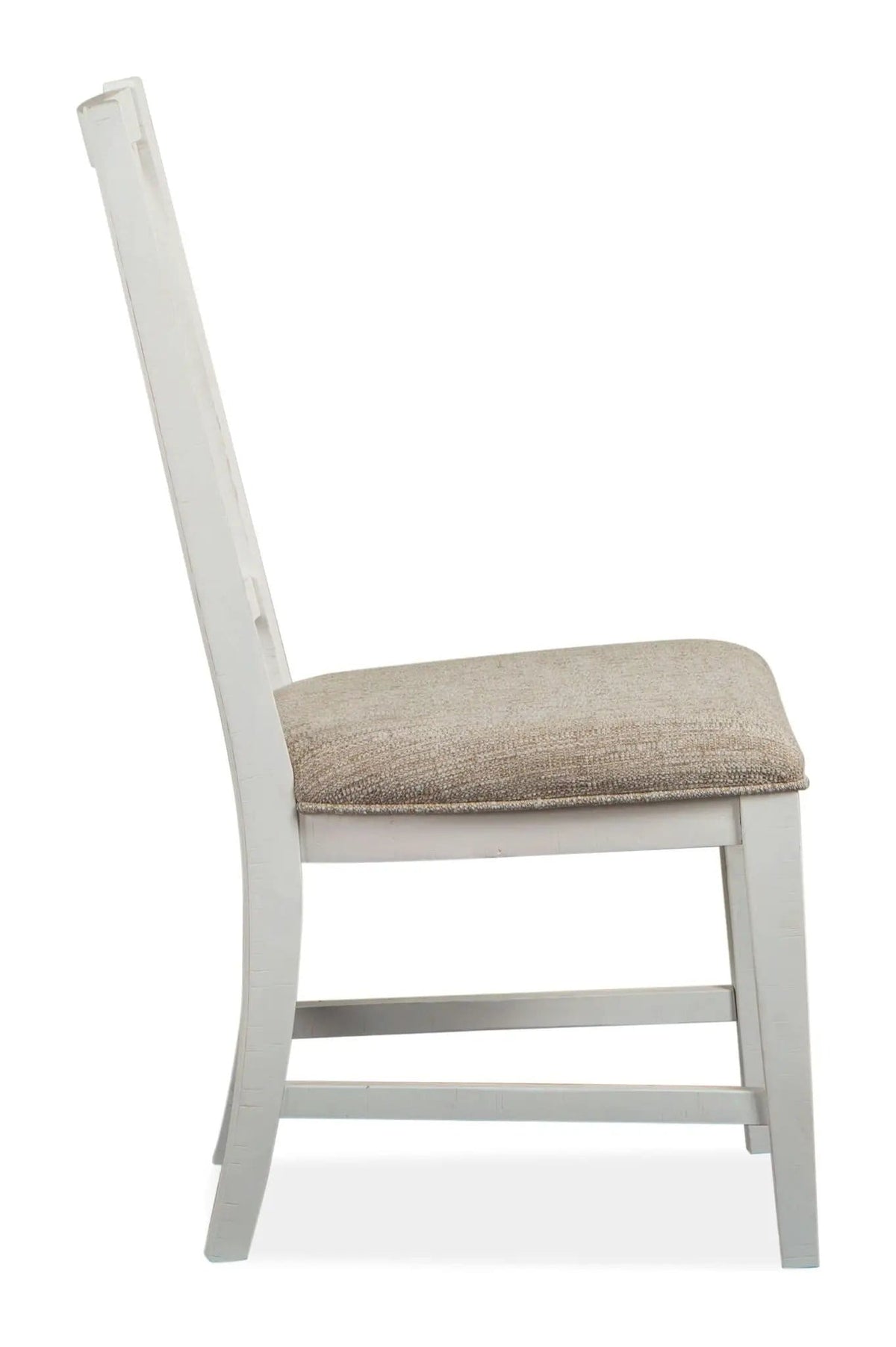 Heron Cove Dining Side Chair With Upholstered Seat (Set of 2) | 23.25 x 19.75 x 40 in | Veneer & Wood | Chalk White