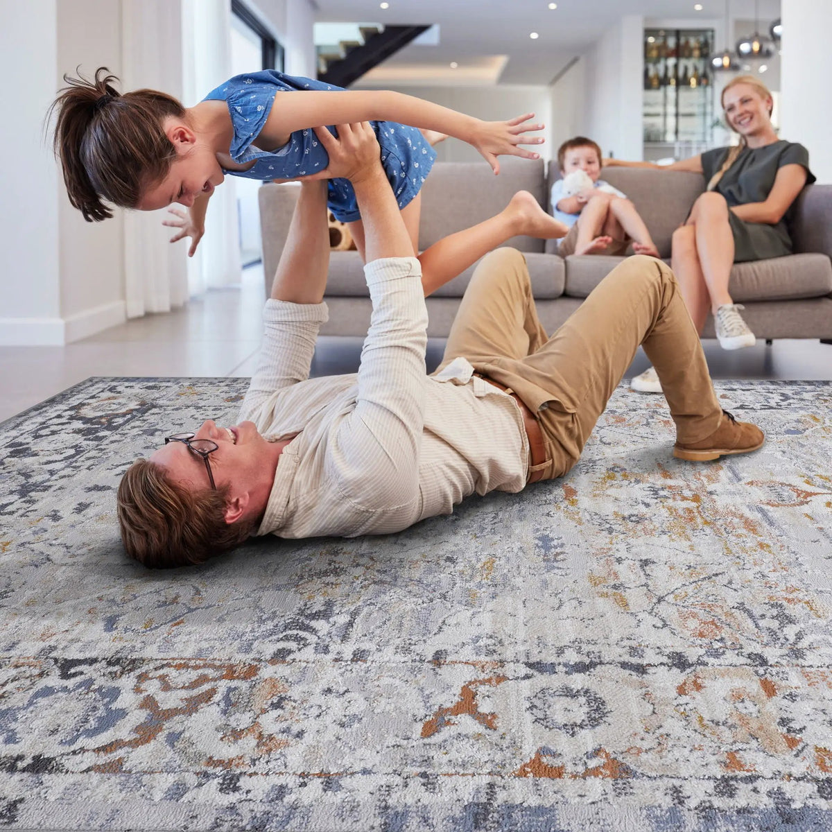 Payas Trendy Traditional Runner Rug | 96 x 26 Inch | Stain Resistant | Non-Shedding Machine-Woven