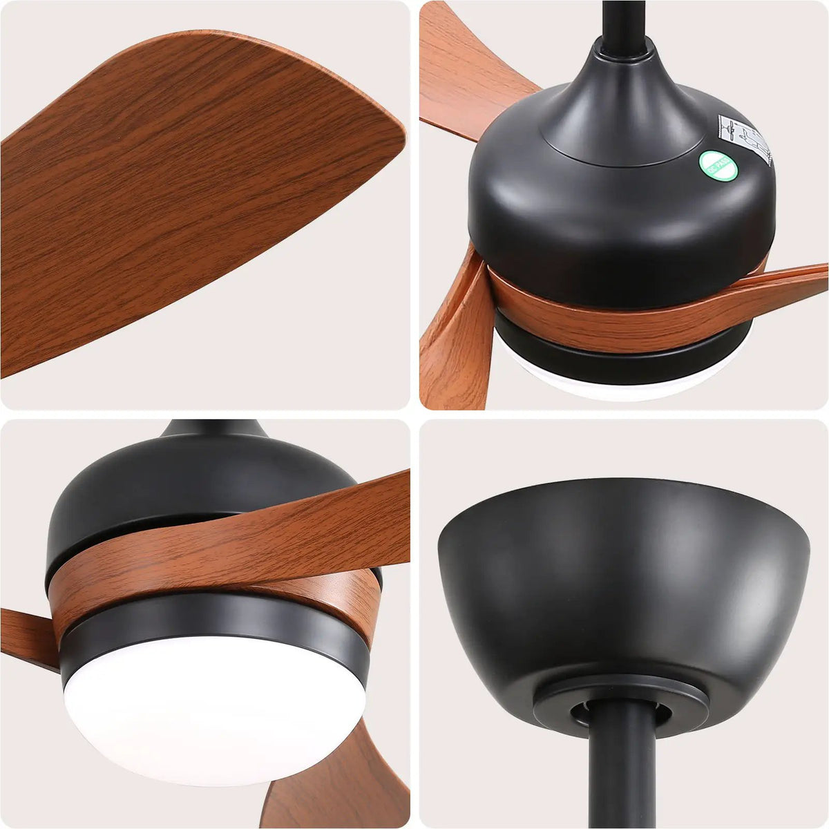 3-Blade Ceiling Fan | 52 Inch Span | Reversible DC Motor | Remote And 3 Downrods