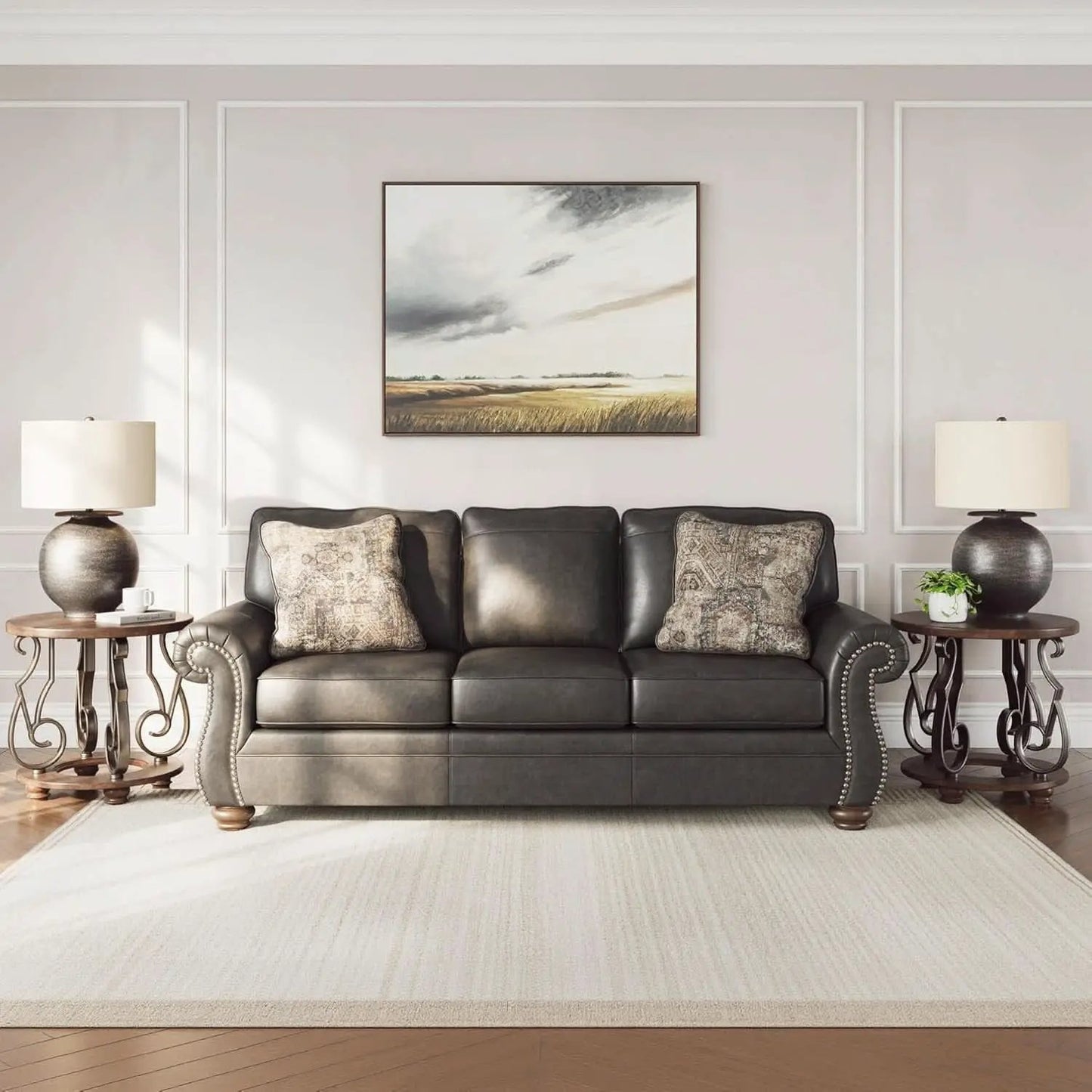 Queen Sofa Sleeper Anthracite Black Memory Foam Ultra from PriceLows™