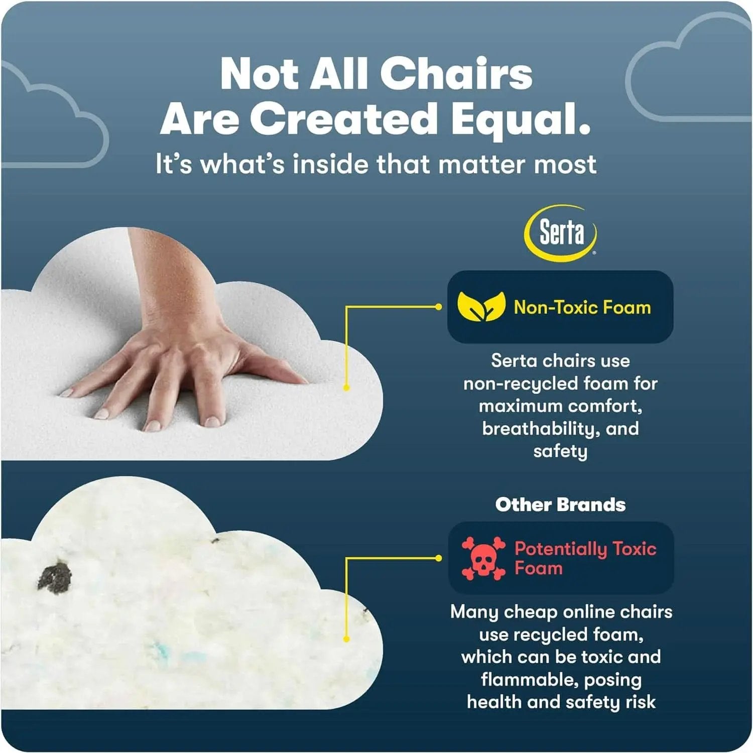 Claremont Ergonomic Office Chair Lumbar Support Chestnut from PriceLows™