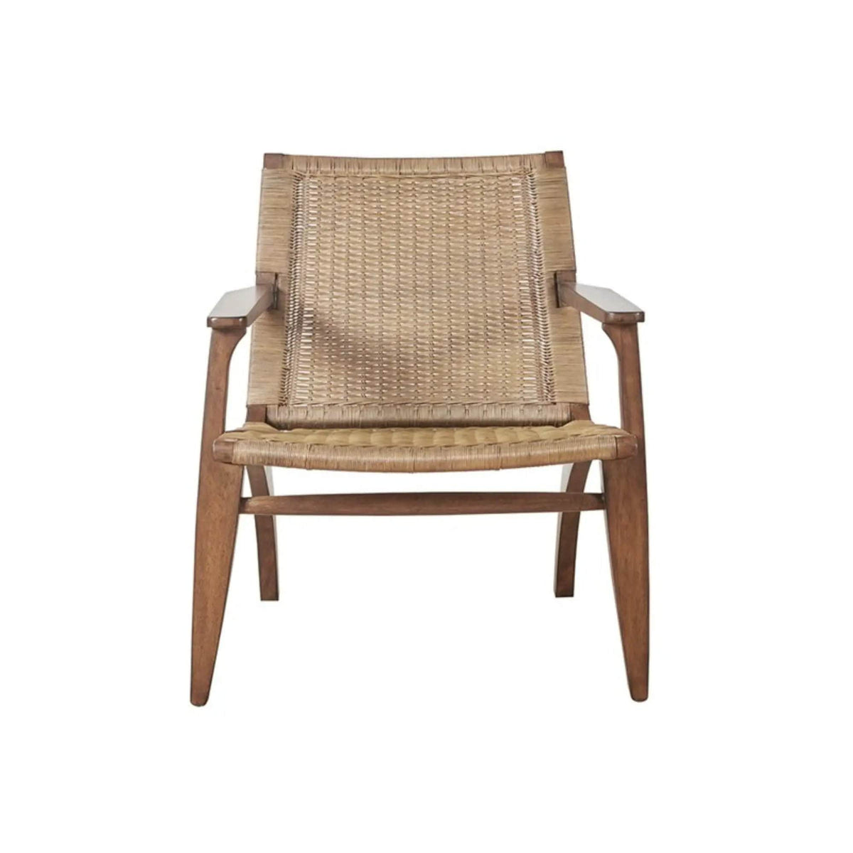 Clearwater Accent Chair | 29.38 x 28 x 31.38 in | Solid Wood & Rattan | Natural