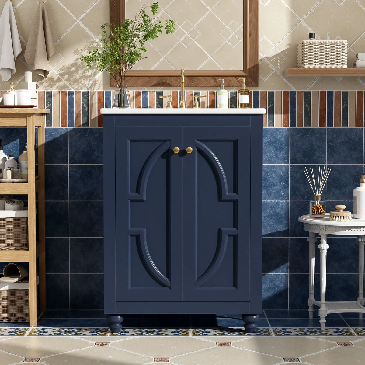 Bathroom Vanity | Soft Close Hinges | Back Open Design