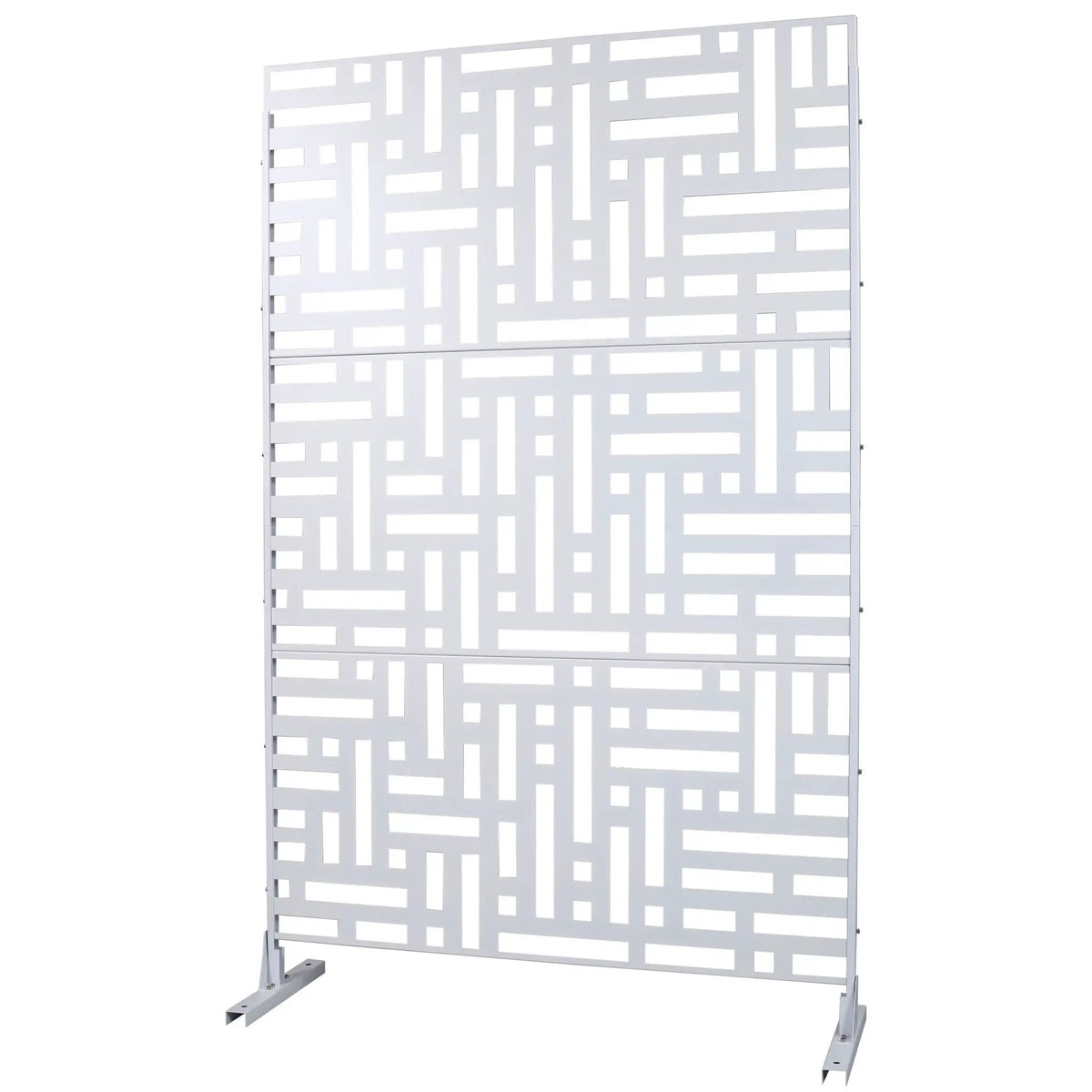 Metal Privacy Screen | Freestanding Frame | Rust Resistant | Indoor Use