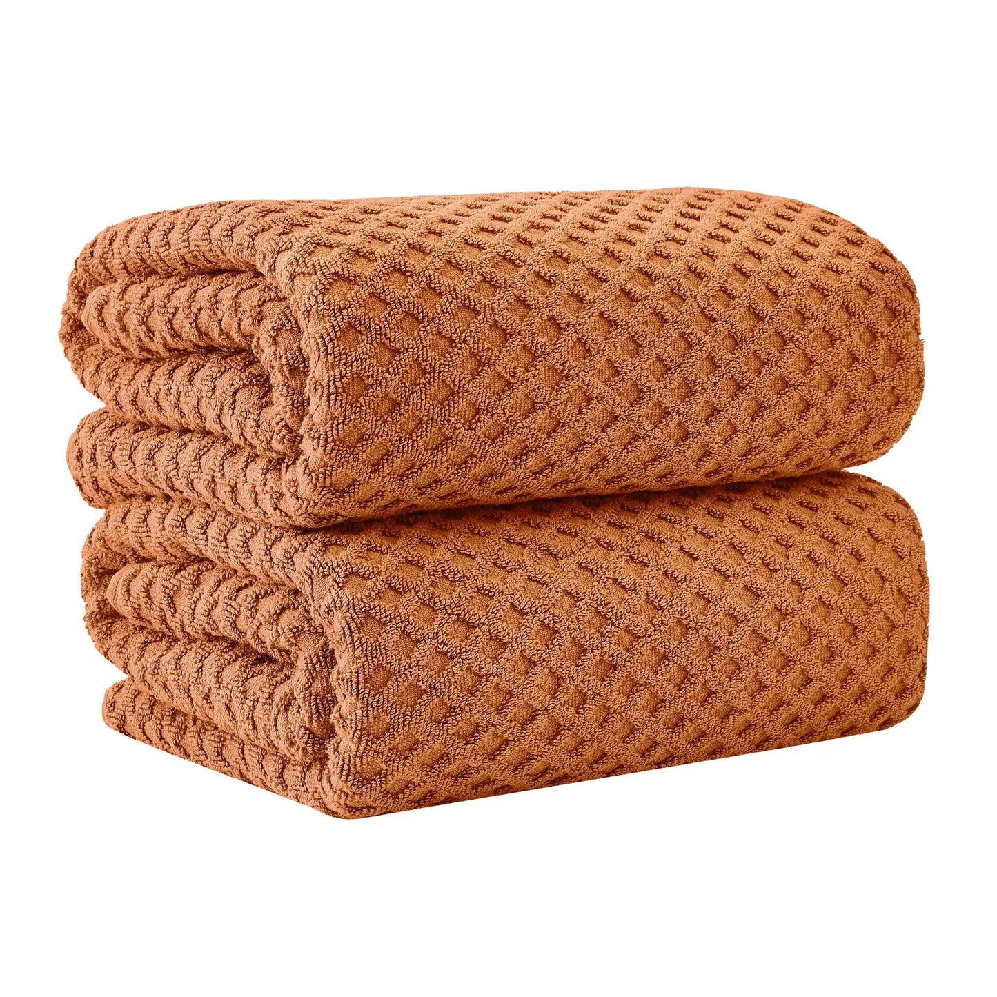 Cotton Diamond Waffle Weave Bath Towel Set - Grayson Collection from PriceLows™