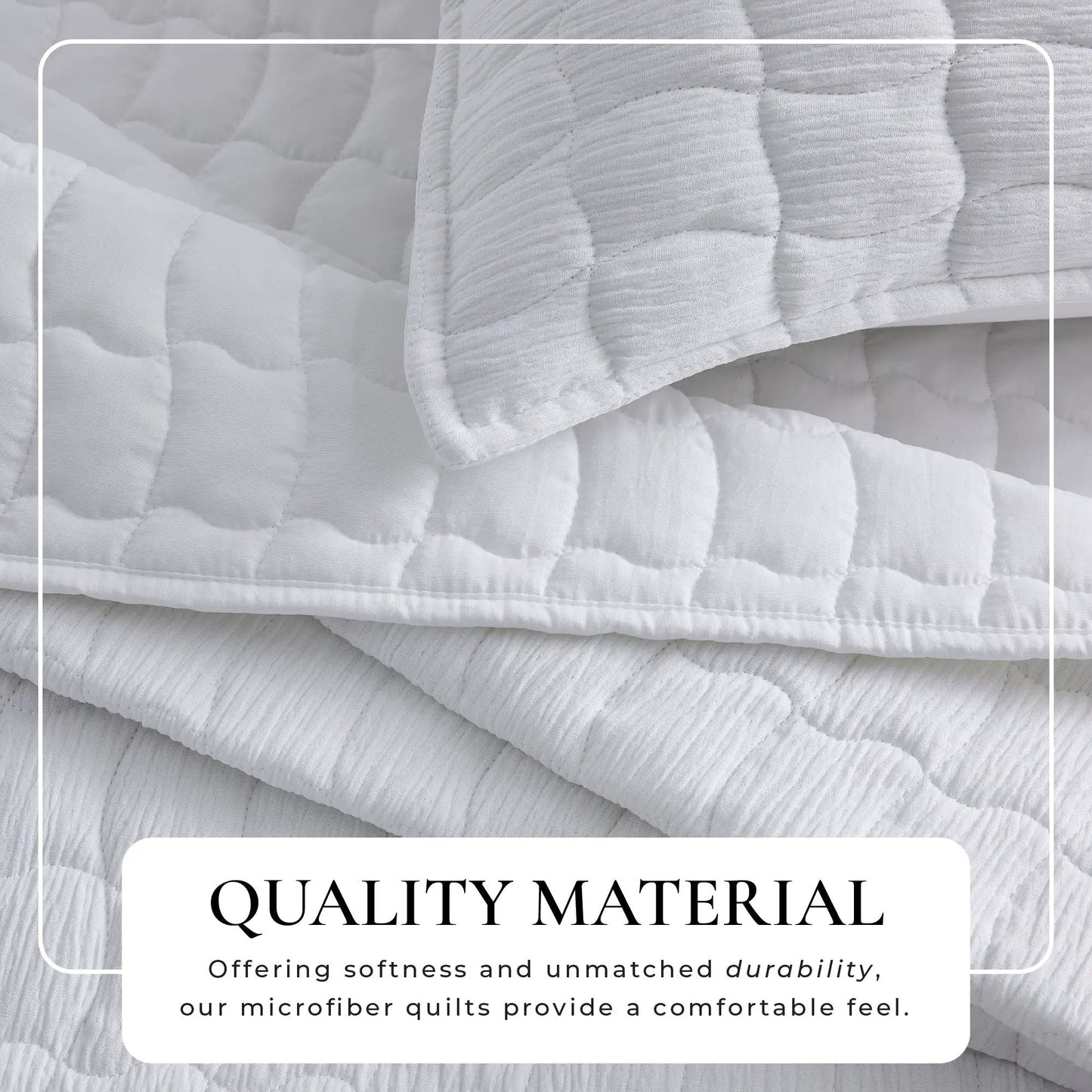Gauze Quilt Set - Wave Stitch Collection from PriceLows™