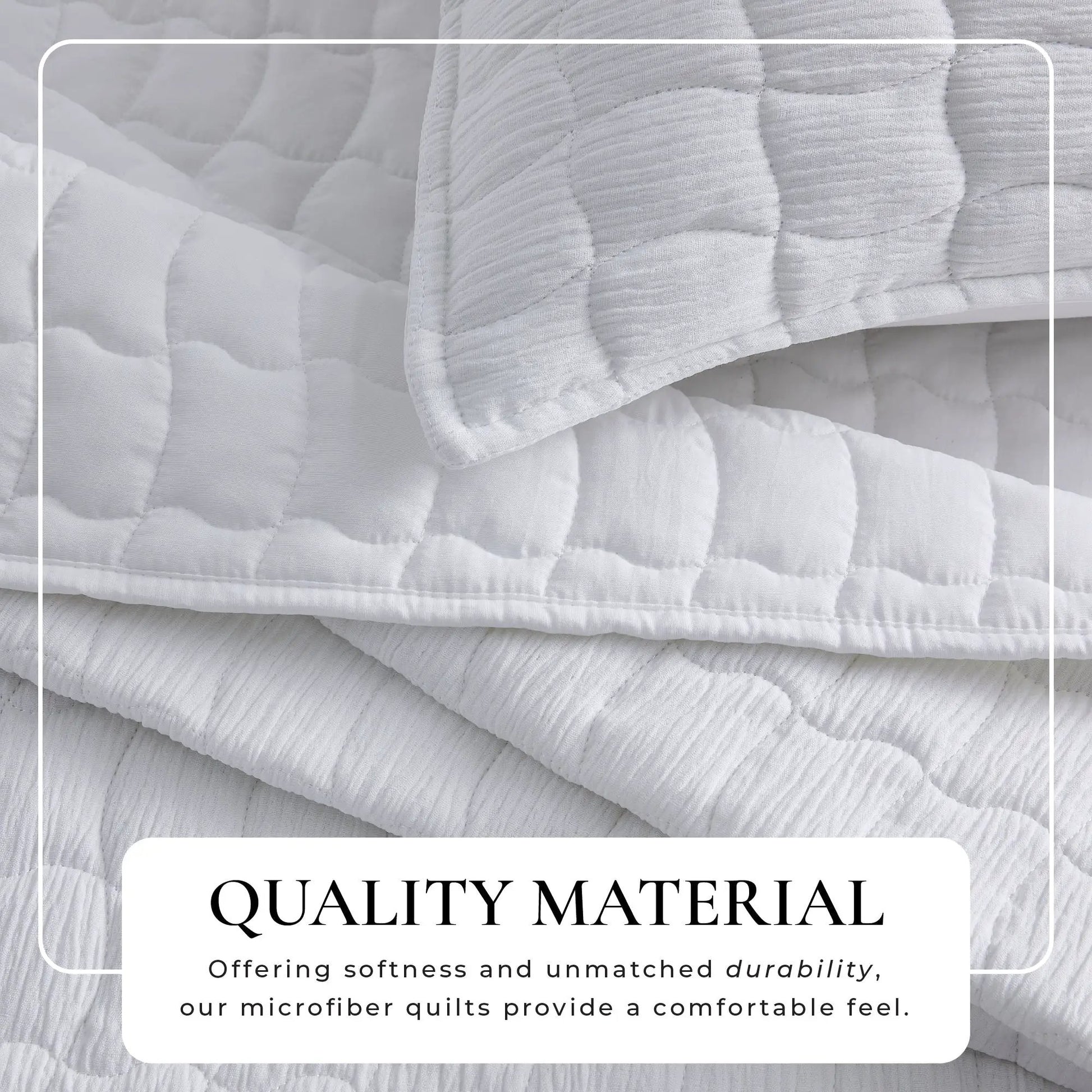 Gauze Quilt Set - Wave Stitch Collection from PriceLows™