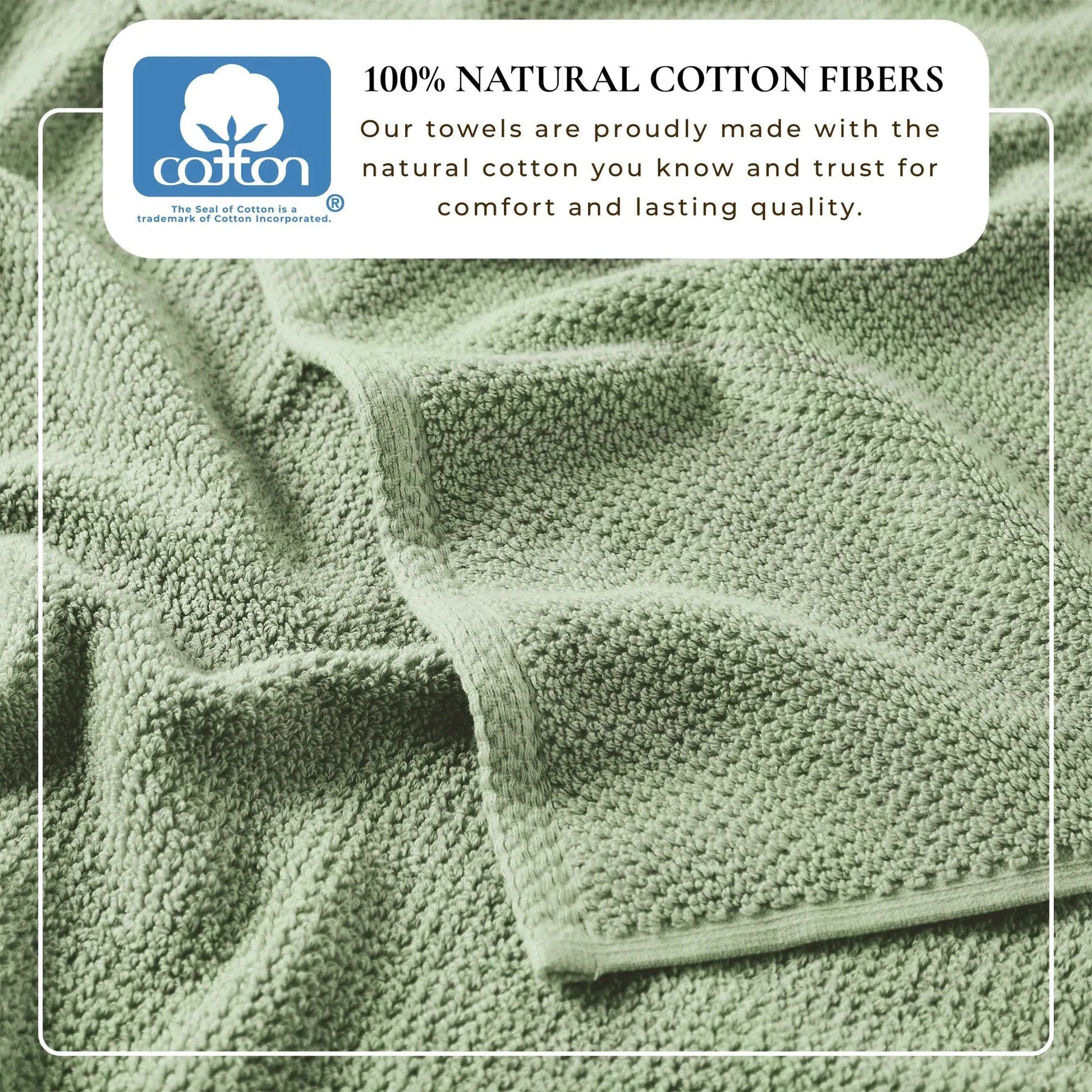 Cotton Textured Bath Towel Set - Acacia Collection from PriceLows™