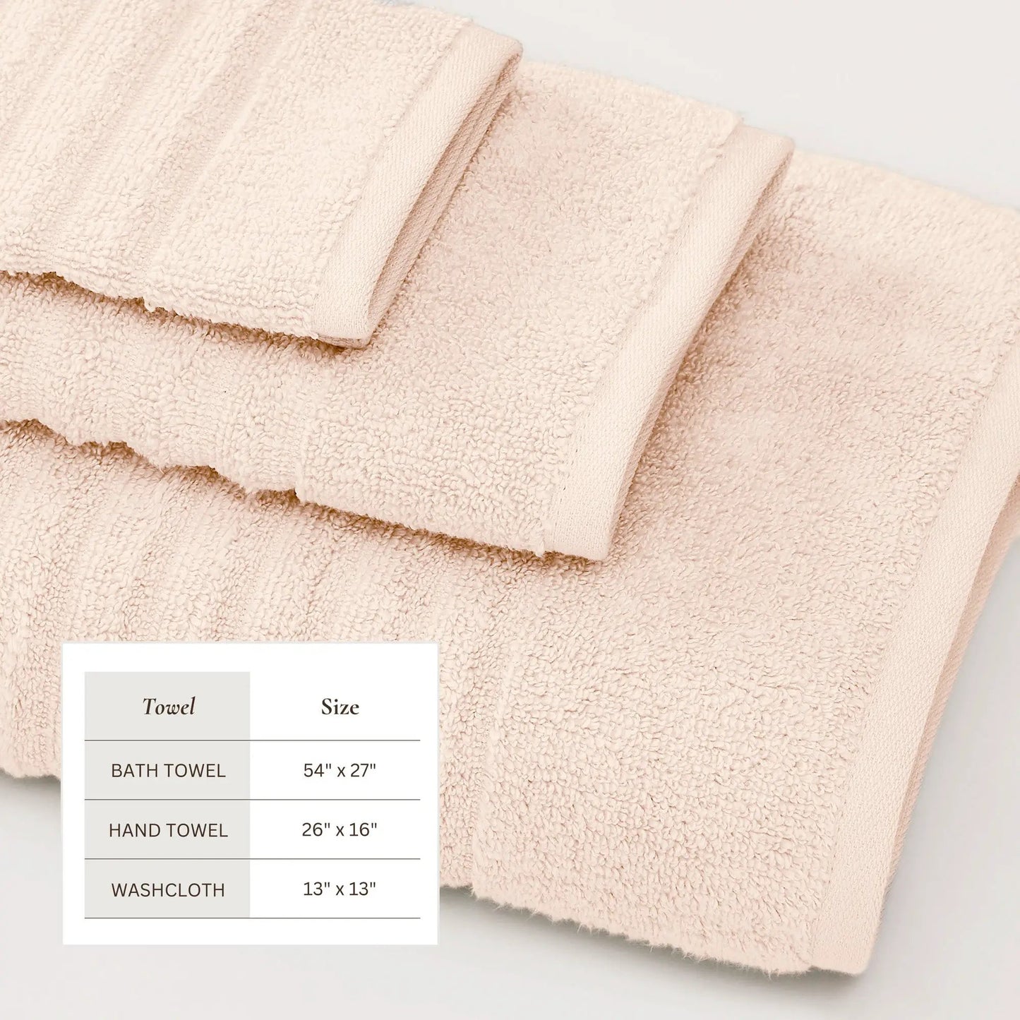 Luxury Combed Cotton Bath Towel Set - Karina Collection from PriceLows™