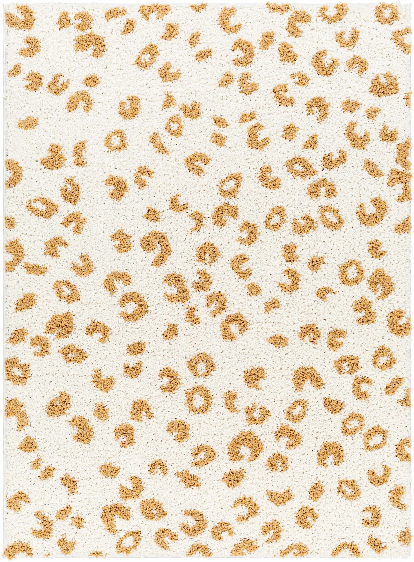 Altin Leopard Print White Area Rug from PriceLows™