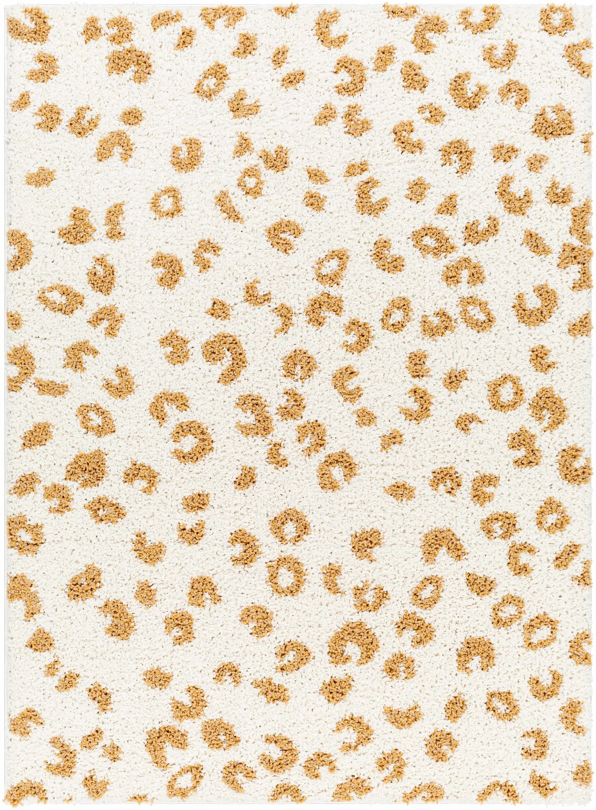 Altin Leopard Print White Area Rug from PriceLows™