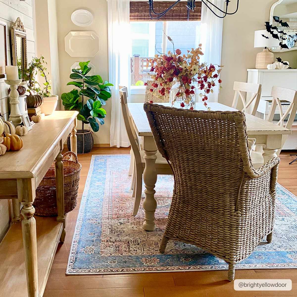 Rosman Distressed Washable Rug from PriceLows™