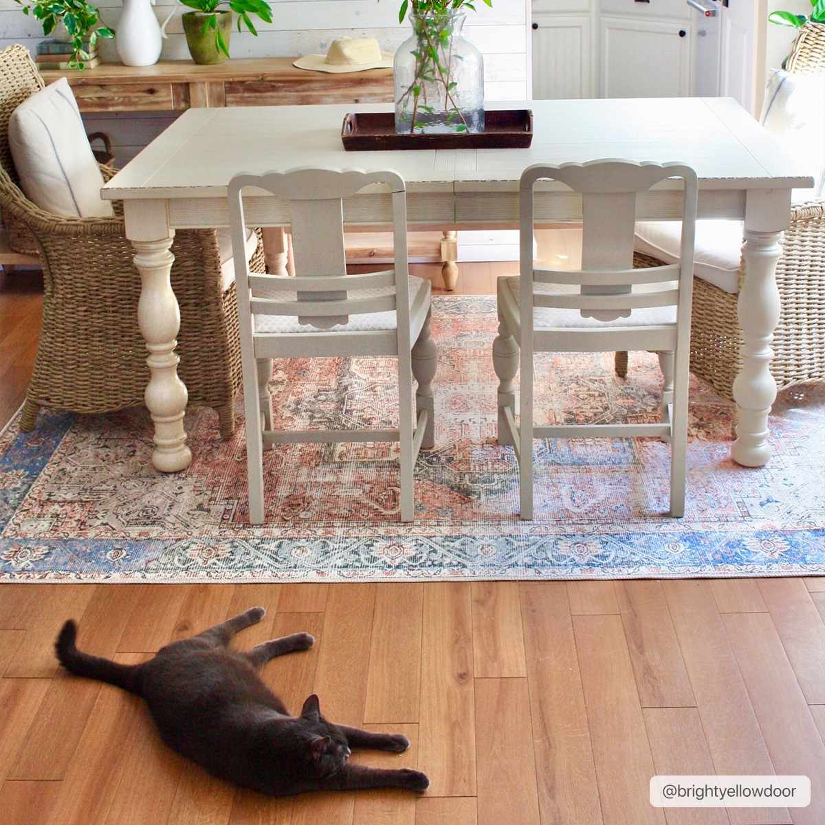 Rosman Distressed Washable Rug from PriceLows™