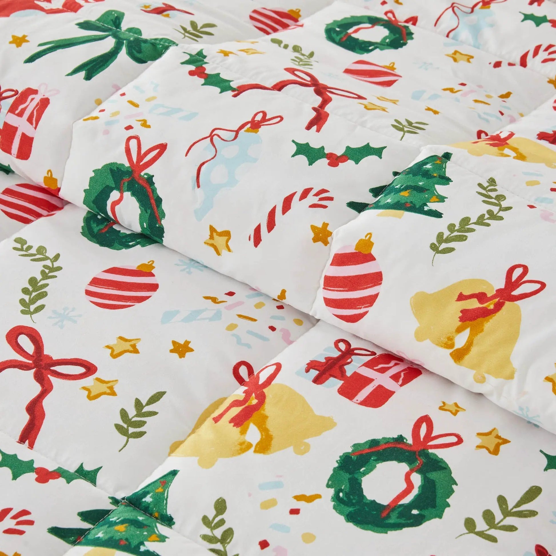 Reversible Christmas Comforter and Sham Set - Holiday / Lodge Odette Collection from PriceLows™