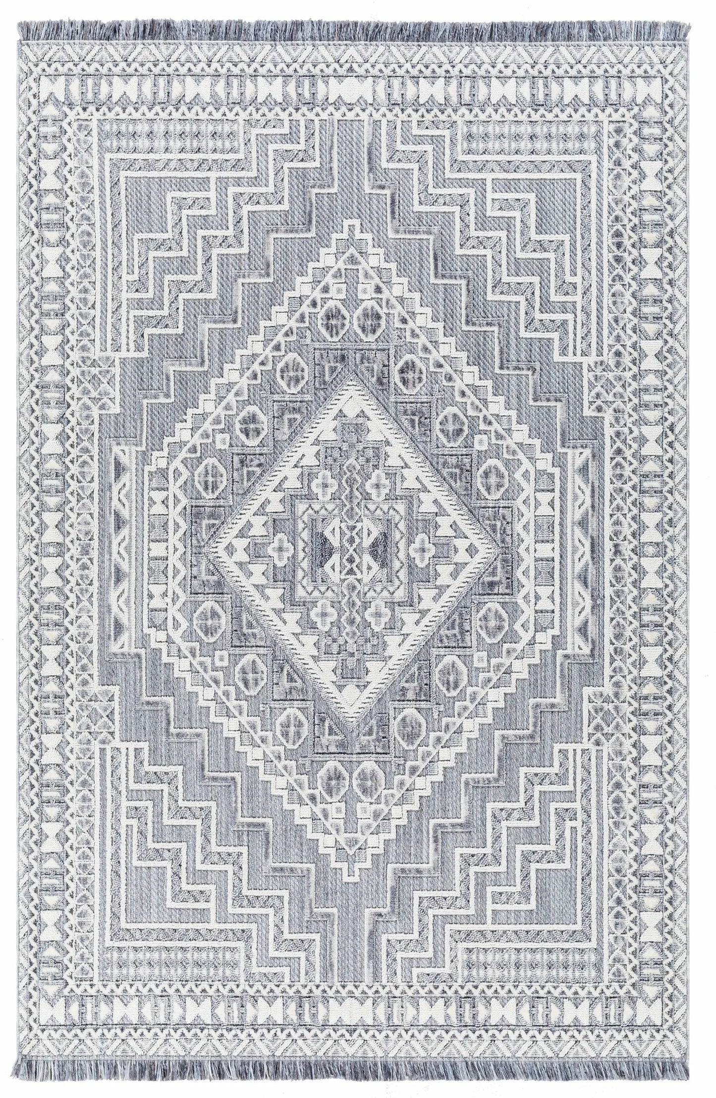 Alya Charcoal Textured Area Rug from PriceLows™