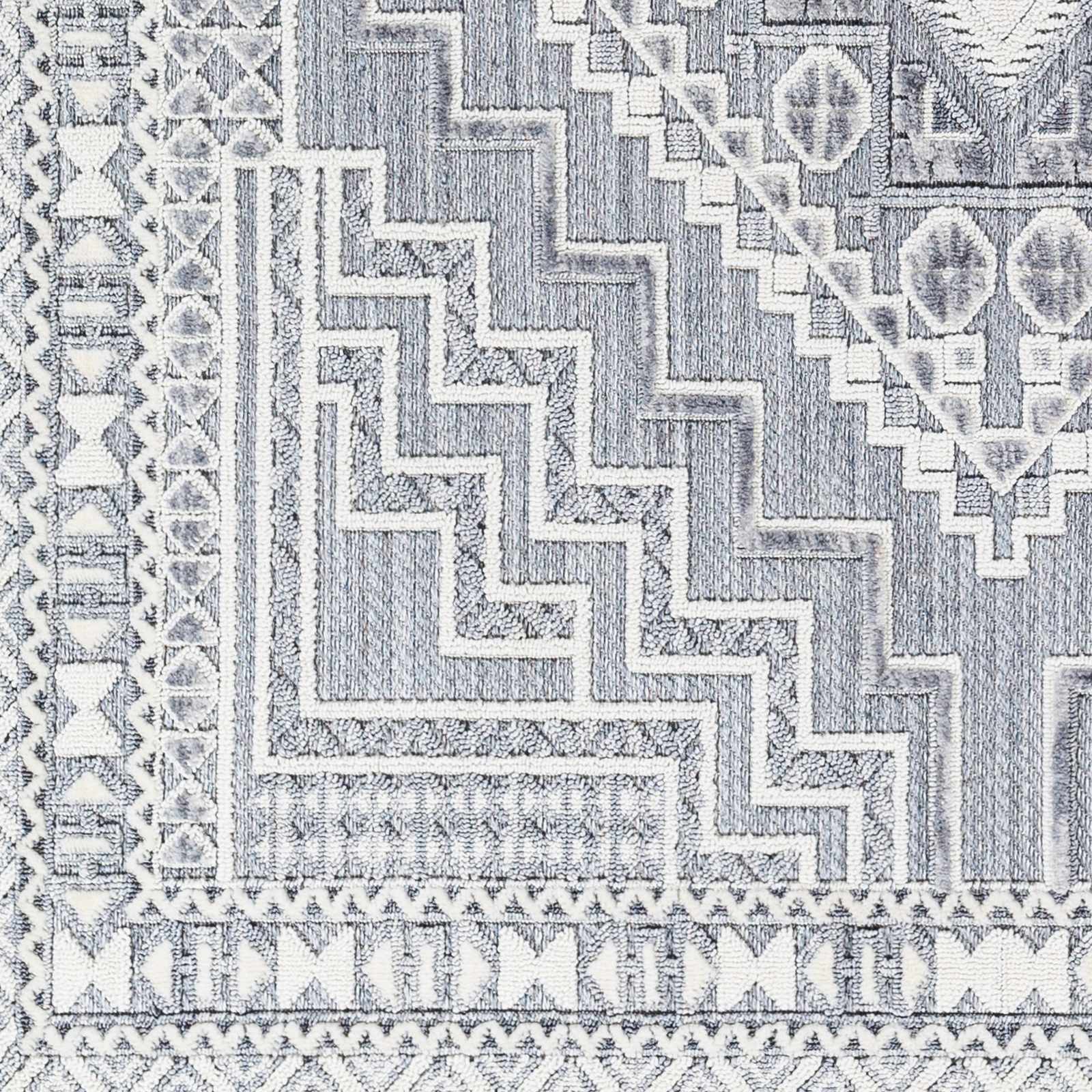 Alya Charcoal Textured Area Rug from PriceLows™