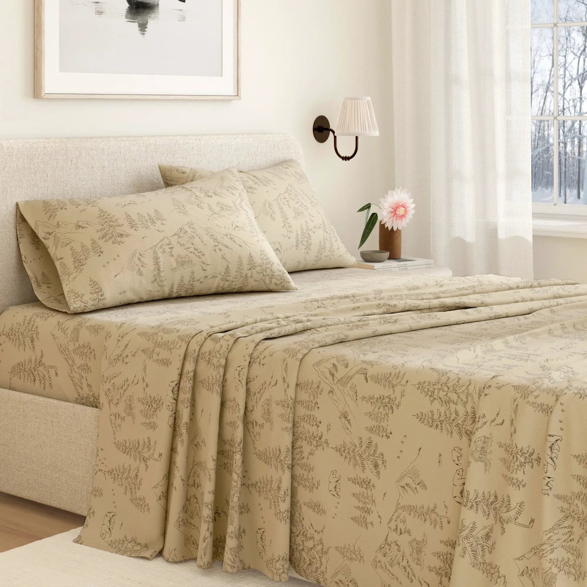 Turkish Cotton Flannel Sheet - Stratton Collection from PriceLows™
