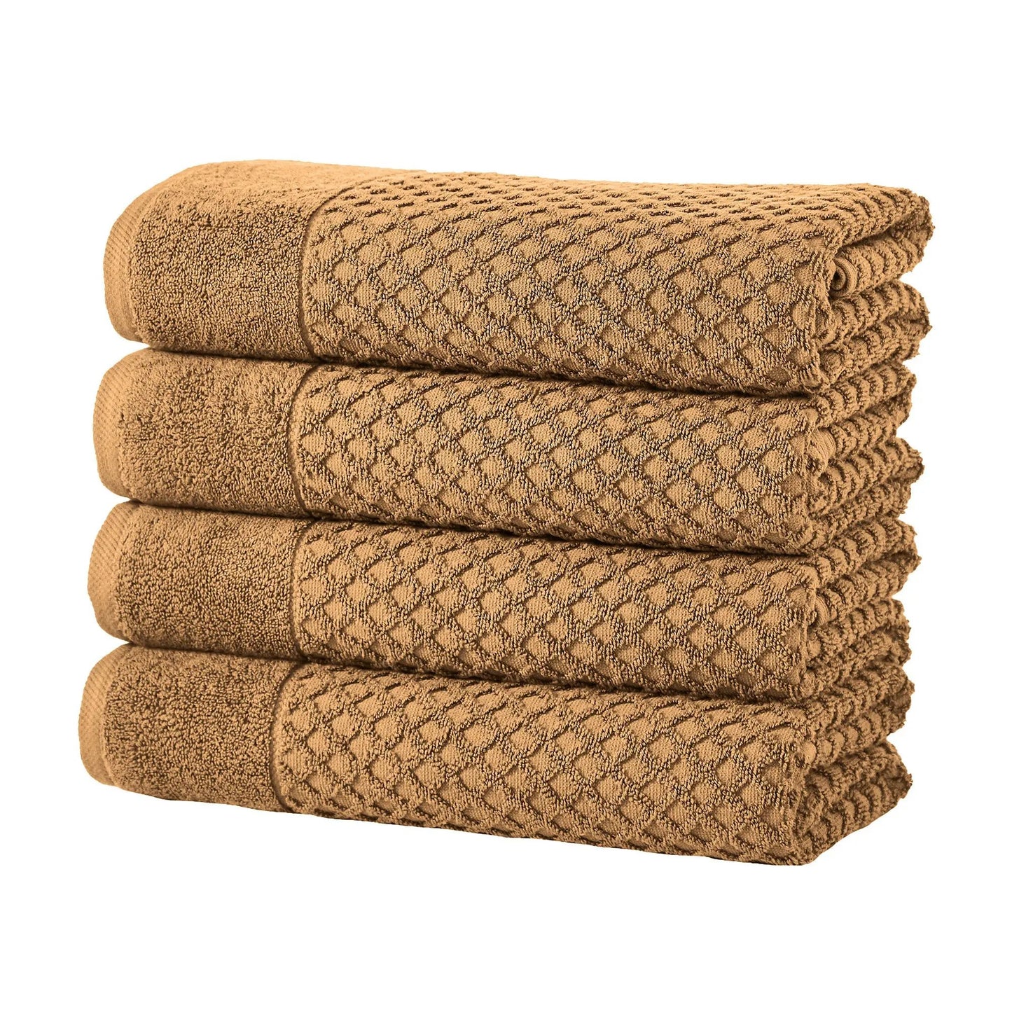 Cotton Diamond Waffle Weave Bath Towel Set - Grayson Collection from PriceLows™