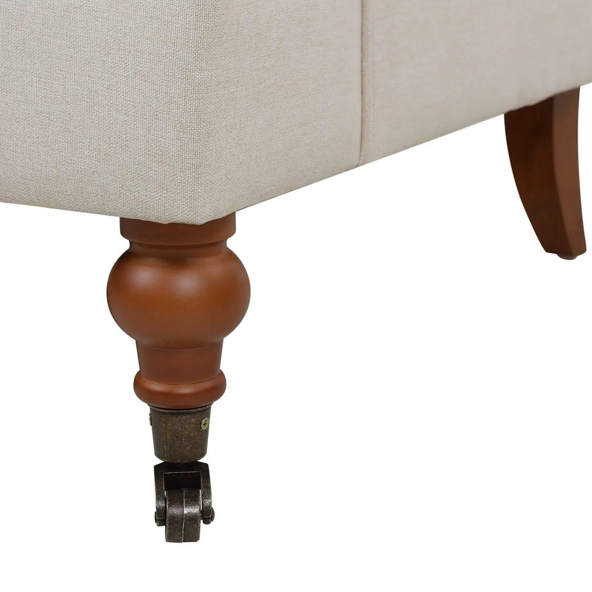 Alana Lawson Accent Arm Chair With Casters | 2 Pieces | Plywood | Living Room