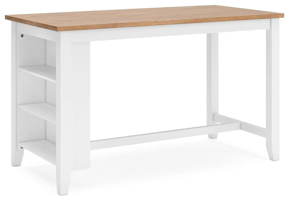 Gesthaven Counter Height Table | Rectangular Dining Room | 60 Inch Width | Natural Wood Tone