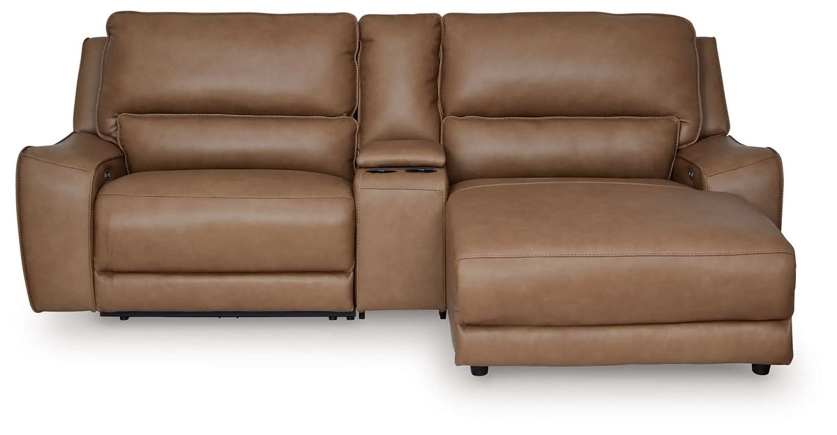 DeepWakes Power Reclining Sectional | Chaise Included | Ultra-Stylish Design | 130 Inch Length
