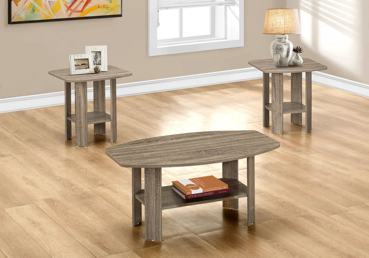 Coffee End And Accent Table Set | Set Of 3 | Wood-Look Finish | Child And Pet Safe
